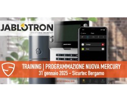 Jablotron training programmazione NUOVA MERCURY: iscriviti al corso a Bergamo